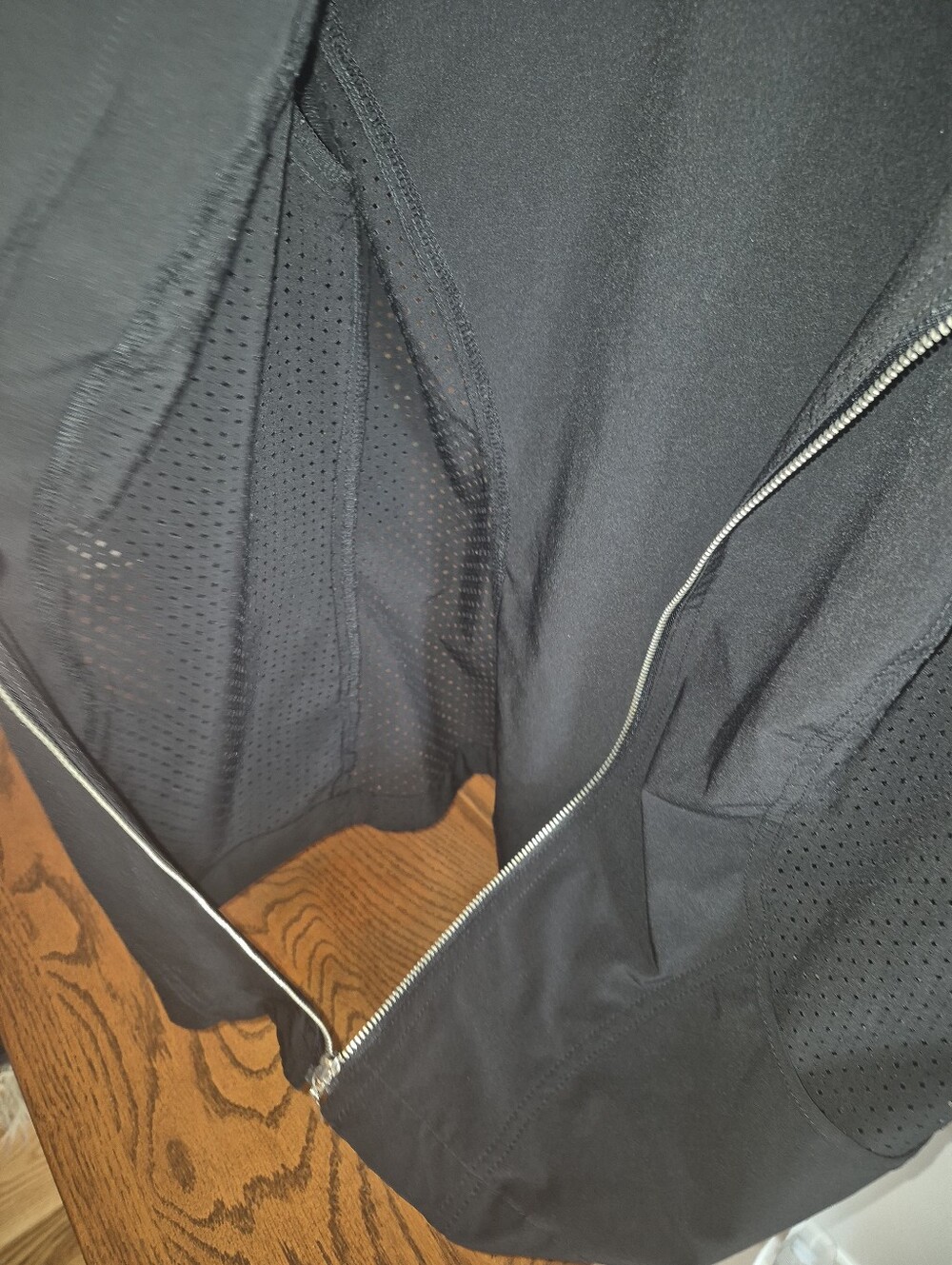 Women's Chico's Weekends Black Perforated Zip Utility Jacket - Picture 2 of 10